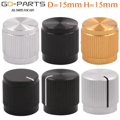 15x15mm Full Aluminum Knob Button Volume Potentiometer Cap For Guitar Effect Pedal AMP Cabinet