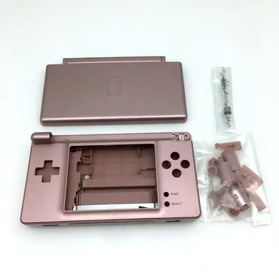 Replacement Rose Gold Full Housing Shell Case Buttons + Screwdriver Tool Kit For DS Lite NDSL Shell