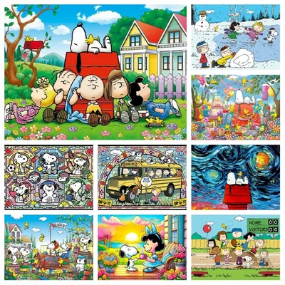 Snoopy And Woodstock Marcie Comic 5d Full Diamond Painting Art Cute Cartoon Beagle Mosaic Cross