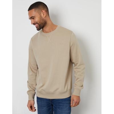 Threadbare Men's Stone Crew Neck Sweatshirt