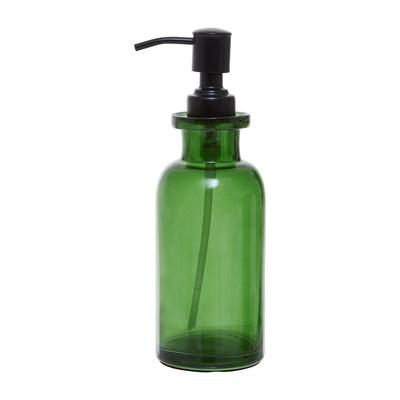 Green Glass Soap Dispenser