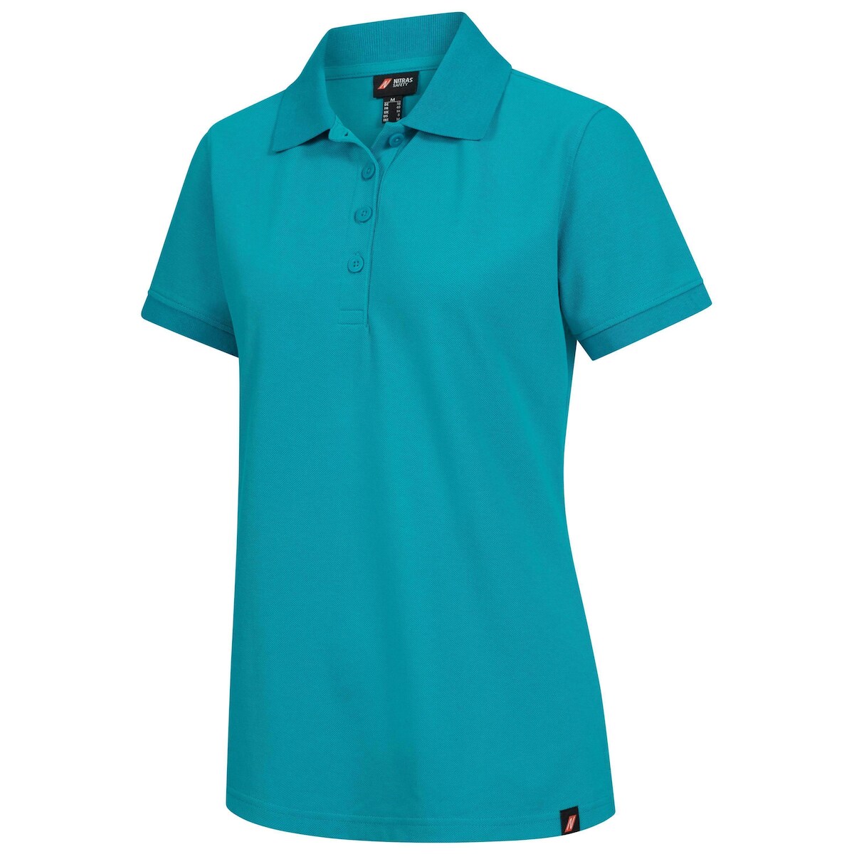 AS Arbeitsschutz Nitras Motion Tex Plus Poloshirt | Gr. M | Arbeitsshirt Damen | türkis Image