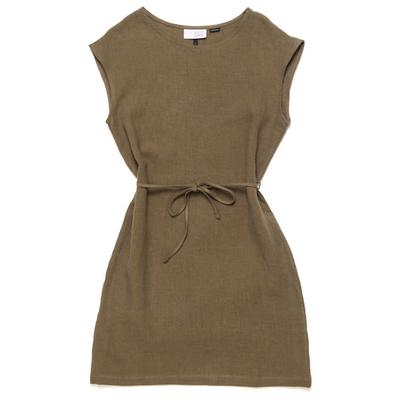 Mazine - Women's Linen Mini Dress - Kleid Gr L braun Image