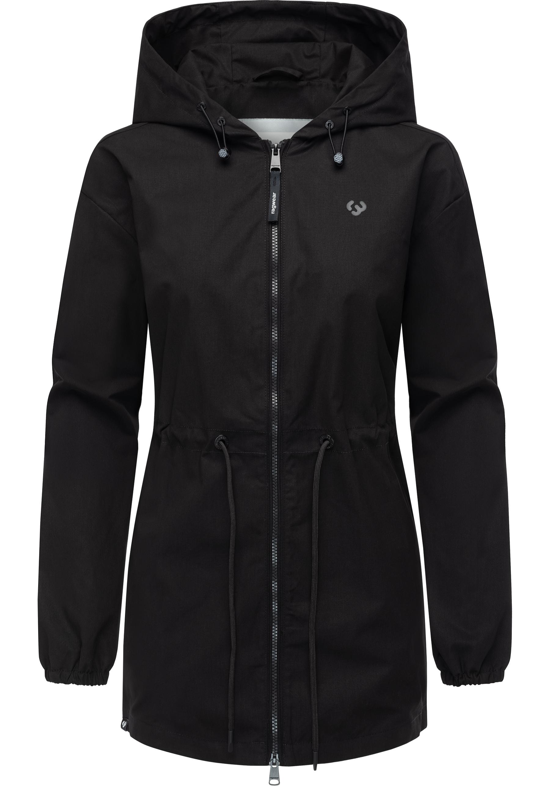 Outdoorjacke RAGWEAR "Monadissimo B", Damen, Gr. XS (34), schwarz, Obermaterial: 65% Polyester, 35% Baumwolle; Innenfutter: 100% Polyester, Basic, figurumspielend Po-bedeckend, hoch geschlossener Ausschnitt, Ärmel ohne Ärmelschlitz elastischer Bund,...