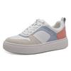 Plateausneaker TAMARIS, Damen, Gr. 42, blau (hellblau kombiniert), Leder, Lederimitat, sportlich, Schuhe, Freizeitschuh, Halbschuh, Schnürschuh mit Kontrastbesätzen