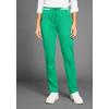 Jerseyhose KANGAROOS, Damen, Gr. 38, N-Gr, grün, Piquu00e9, Obermaterial: 60% Baumwolle, 40% Polyester, unifarben mit Farbeinsatz, unifarben, Strukturmuster, Waffelmuster, casual, bequem knöchellang, Hosen, mit Piqué-Struktur und Streifen-Detail