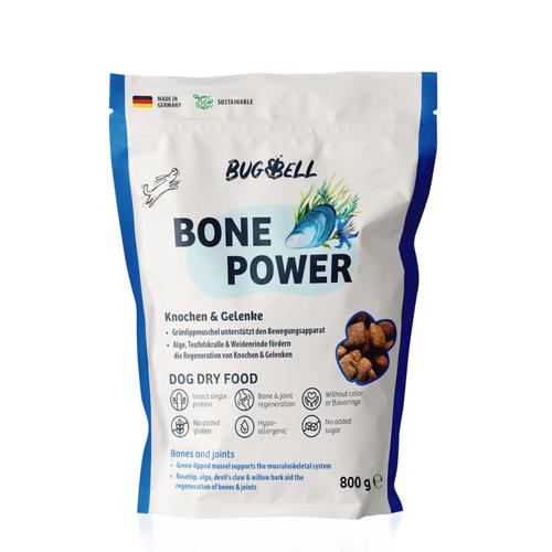 Sparpaket: 4x800g BugBell Bone Power Hundefutter trocken