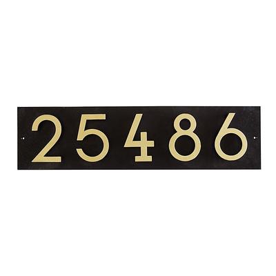 Wayland Address Plaque - Black/Gold, 4 Digit - Ballard Designs