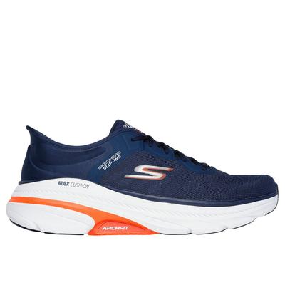 Skechers Men's Slip-ins: Max Cushioning Arch Fit 2.0 - Antilles Sneaker | Size 12.0 Extra Wide | Navy/Orange | Textile/Synthetic