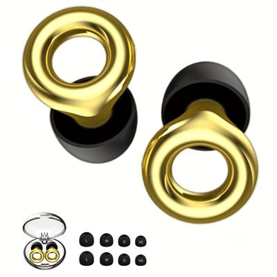 TEMU Ultra Soft Ear Plugs For Sleeping, Adjustable Earplugs For Concerts & Festivals, For Sleep, Work, Focus, Travel, 2025 New Structure, With 3 Pairs Ear Tips /m/l Image