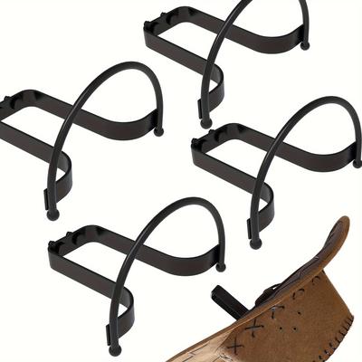 TEMU Set Of 4 Hat Racks, Wall-mounted Cowboy Hat Hooks For Storage In Closet Bedroom Living Room, And Decor, Ideal For Halloween And Christmas Decorations