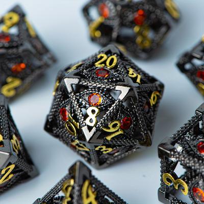 TEMU Metal , 7pcs Metal Set, 70 -set 's , Suitable For Playing Dice