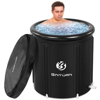 TEMU Xl Large Size Ice Bath Tub For Athletes With Cover Cold Plunge Tub For Recovery, Multiple Layered Portable Ice Bath Suitable For Gardens, Gyms And Other Cold Training