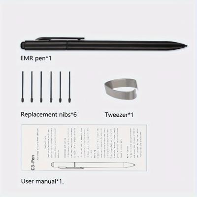 TEMU Emr Pen For Remarkable 2 With Eraser, Tilt Support, 4096 , Palm , Digital Displays Stylus For Remarkable/ / Tablet/onyx Emr Devices-with 6 Pen Tips