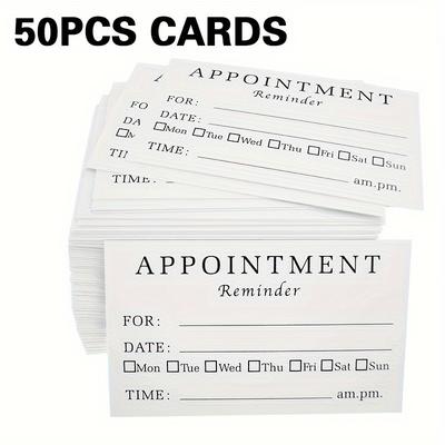 TEMU Pack Of 50/ Cards, Suitable For Dentists, Therapists, Doctors, Hair Salons, , 3.5