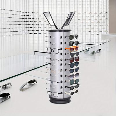 TEMU 44 Pairs 360Â° Rotating Sunglasses Metal Display Rack With Mirror Fits For Sales/home/display/collection