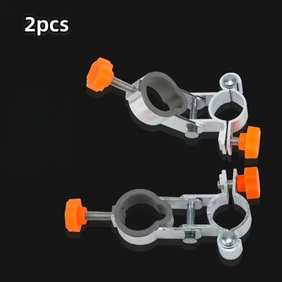 TEMU 2pcs Universal Aluminum Alloy Fishing Chair Umbrella Holder Bracket, Adjustable Clamp Connector For Outdoor Fishing Gear Accessories