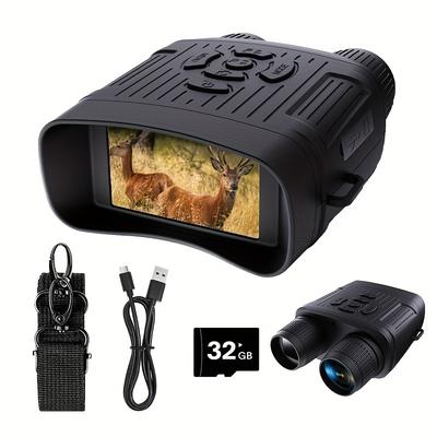 TEMU Upgraded Night Vision Binoculars For Adults â€“ 3.0-inch Hd Screen, 10x Digital , Infrared Technology, 32gb Memory Card Included, Camping, Hunting & Security, Ideal Gift For