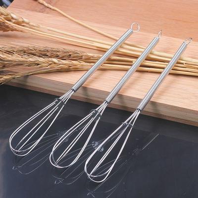 TEMU 3/6pcs Stainless Steel Mini Egg Beater, Manual Whisk For Baking, Kitchen Gadgets, Stirring Tool, Accessories