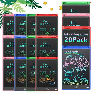 TEMU 20 Pack Lcd Board For Kids, 8.5 Inches Reusable Board Screen Drawing Pad Erasable Painting Pads Educational Toy For 3-8 Years