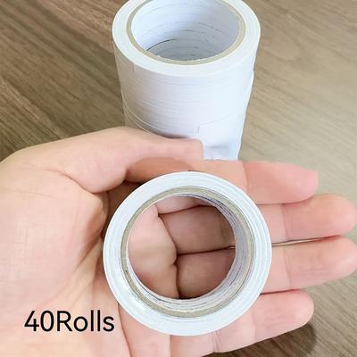 TEMU 40 Rolls Double Sided, Transparent Tape - Strong, Adhesive For Office, School, Diy, Scrapbooking, Art, Crafts, Cards, Gift Wrapping, And All Your , For Return School