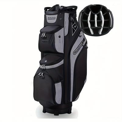 TEMU Livsingolf Full-length Dividers Sturdy, And Spacious Cart Bag With Multiple Pockets For Organizing Golf Accessories