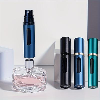 TEMU 3pcs 5ml Mini Glass Perfume - Refillable & Portable, Leak-proof Spray Bottle For Travel, Samples & Gifts, Hypoallergenic