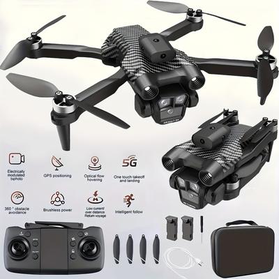 TEMU 2025 S7 Drone, Foldable Hd Drone With Long , Usb Charging, 360 Â° Flip, Drone Head Mode, Gps, Automatic Return Perfect Birthday, Christmas, Thanksgiving Gift, Suitable For Beginners