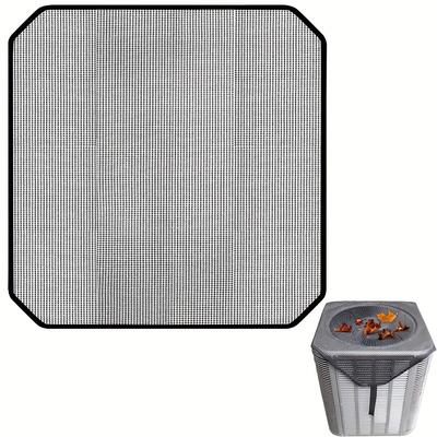 TEMU 1pc Duraguard Pvc Outdoor Air Conditioner Cover - Waterproof, Windproof, Breathable Mesh Ventilation - Dust & Protection Accessory