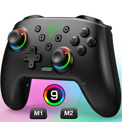 TEMU Ergonomic Controller For Switch/oled, Pc & For - Wireless With Touch-sensitive Back Buttons, , Programmable Turbo