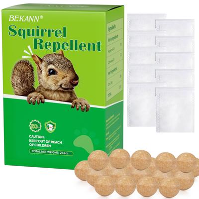 TEMU Squirrel Repellent, 20pcs Peppermint Oil To Squirrel, Mice, Rodent, Squirrel Repellent For Cars, Indoor Use