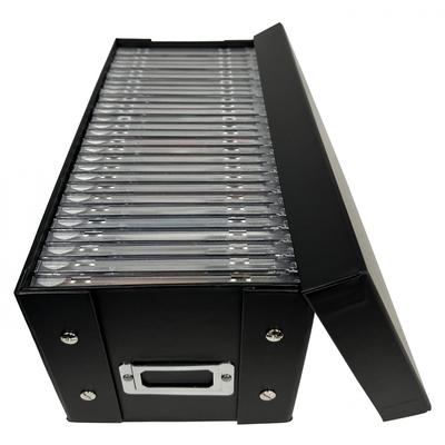 TEMU Black Cd Jewel Cases Storage Box With Lid (holds 29 Cases)