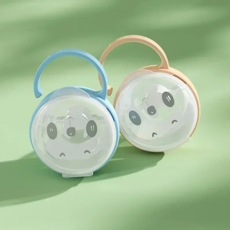 2PCS Neue Baby Schnuller Halter BPA Tragbare Schnuller Container Box Food Grade Nippel Fall Baby Pflege Zubehör Zitzen Befestigung Image