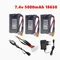 7,4 V 5000 mAh 18650 Lipo Batterie für HUINA 580 1580 1583 1580-005 550 583 582 RC spielzeug Zubehör Teile 2 s 7,4 v Batterie XT30 Stecker