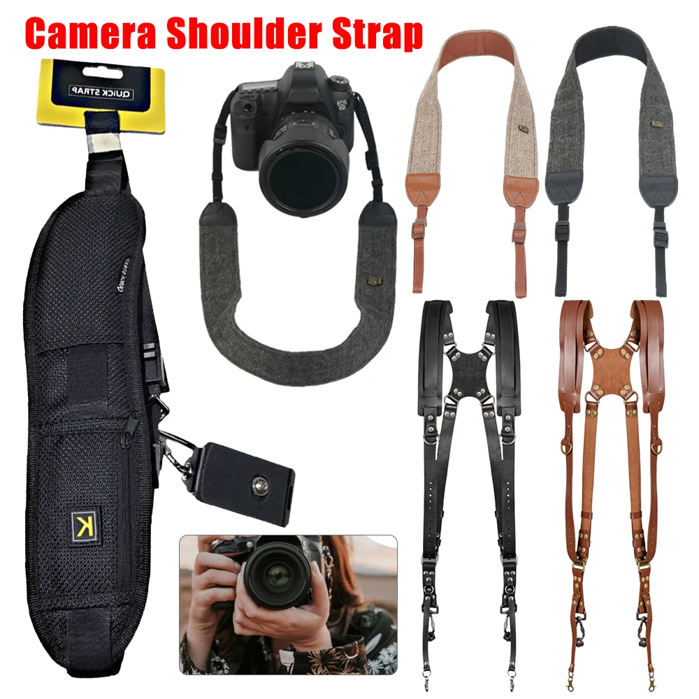 Digital Kamera Strap Schulter Neck Straps Gürtel Kompatibel Für Nikon Canon Sony Einstellbare Kamera Objektiv Gürtel Kamera Zubehör