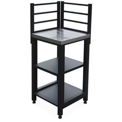 Sweeek - Outdoor-Küchenregal aus Stahl 2 Ablagen b 48,5 cm Image