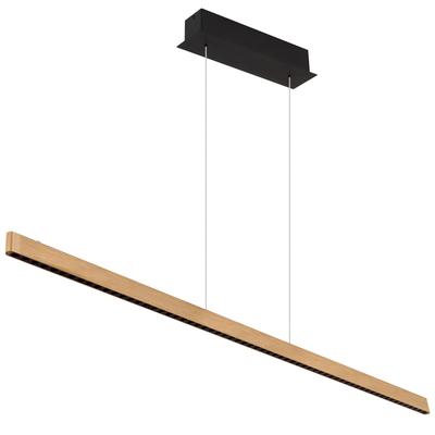 GLOBO LIGHTING LED-Hängeleuchte "DENTSY", schwarz (schwarz matt), 1 flammig, H: 120,00cm,, Lampen, Touch-Ein/Aus-Schalte