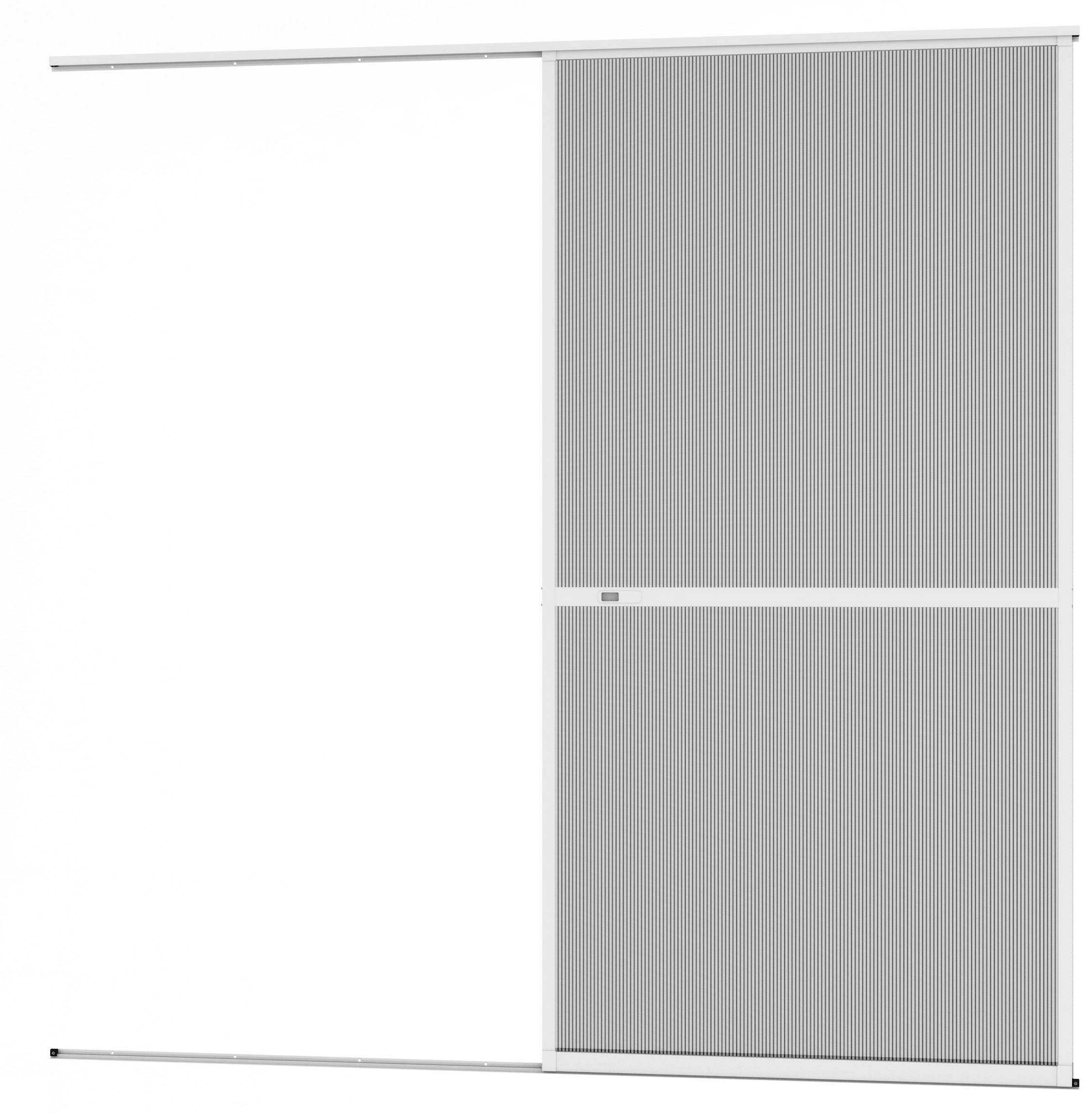 Insektenschutz-Schiebetür HECHT INTERNATIONAL "COMFORT", weiß (rahmen: weiß gewebe: anthrazit), B:120cm H:240cm, Insektenschutzgitter