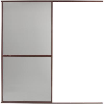 Insektenschutz-Schiebetür HECHT INTERNATIONAL "COMFORT", braun (rahmen: braun gewebe: anthrazit), B:120cm H:240cm, Insektenschutzgitter Image
