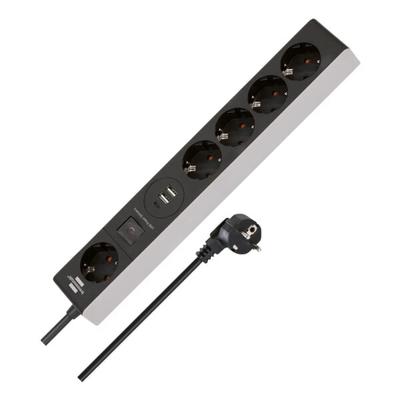 Brennenstuhl 5-fach Steckdosenleiste mit USB-C PD schwarz/weiß schwarz Image