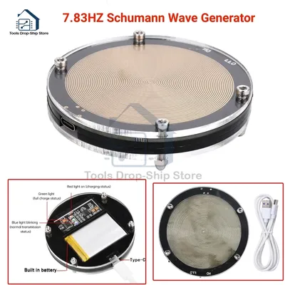 Type-C 7.83HZ Schumann Resonance Wave Generator Ultra-low Pulse Frequency Wave Generator USB Audio