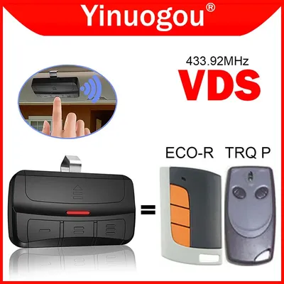 Clone VDS Remote Control VDS ECO-R / TRQ P Garage Door Remote Control 433.92MHz Garage Door Opener