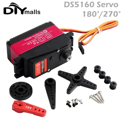 60Kg Servo DS5160 Digital Servo Waterproof servo High Torque 180 270 degree full Metal Gear for