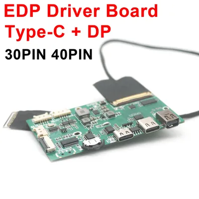 Isdn USB Type-c DP To EDP Driver Board 2K 4k 30PIN 40PIN LCD Projector Display Screen Laptop
