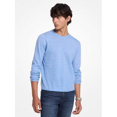 Michael Kors Linen and Cotton Sweater Blue L