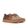 Schnürschuh CLARKS "Clarkwood Low", Herren, Gr. 42, beeswax leather, Leder, casual, Schuhe, Schnürschuh, Business Schuh mit markanter Schnürung