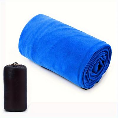 TEMU Plush Sleeping Bag, Liner Sleeping Bag, Zipper Camping Sleeping Bag Suitable For Camping, Backpacking, Travel