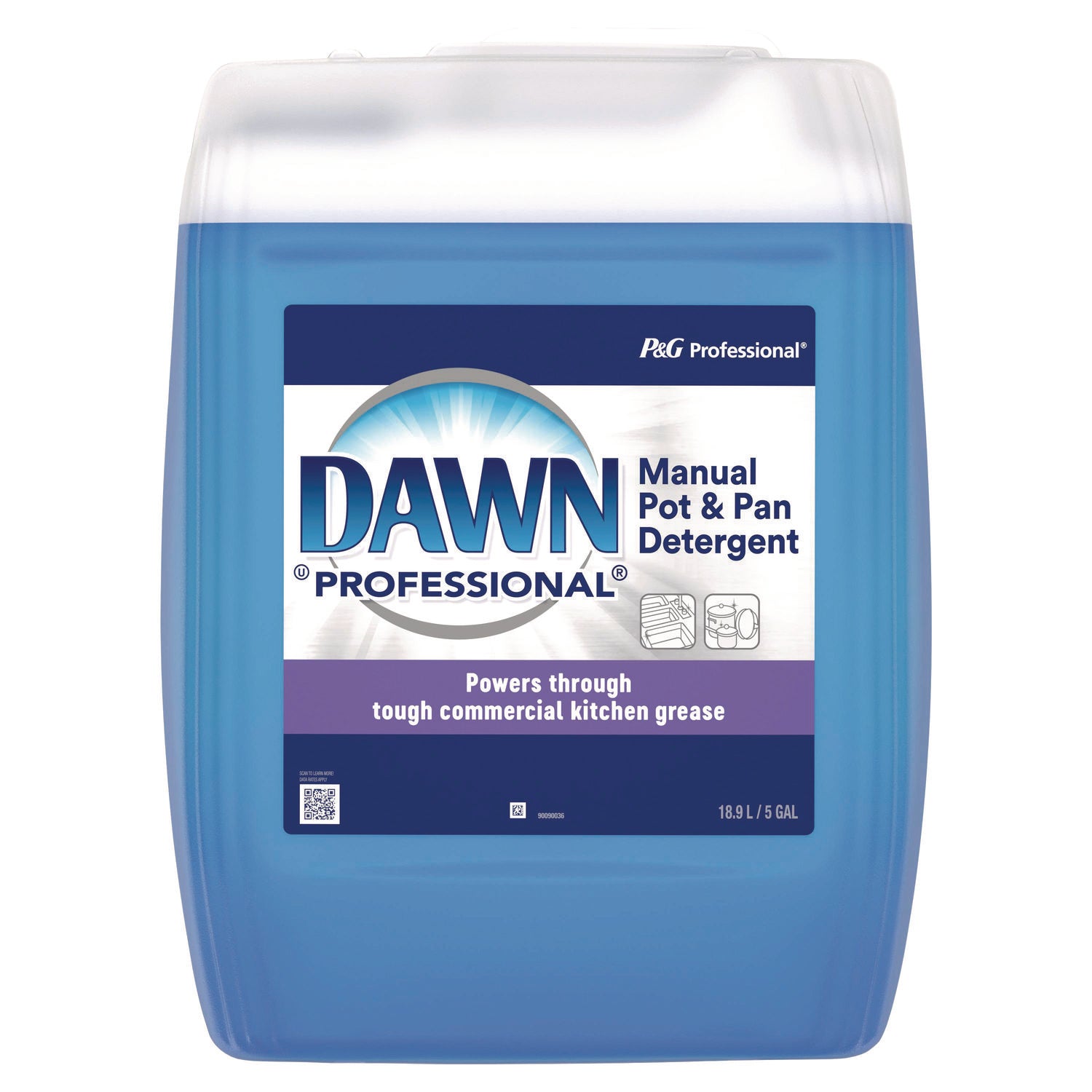 Dawn Professional Professional Manual Pot and Pan Dish Detergent, Original Scent, 5 gal Bottle, 34/Pallet (PGC12310PL)
