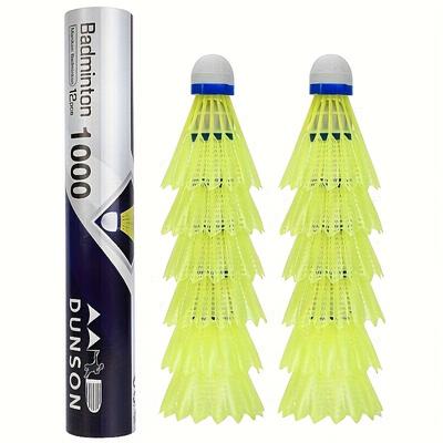 TEMU 6/12pcs, Shuttlecocks, Portable Nylon Badminton Balls For