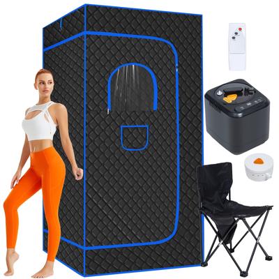 TEMU Portable Sauna For Home, Full Body , Personal Sauna Steam Sauna Tent At Home Spa With 3l 110v Steamer, Home Sauna For Gym, Pilates, Garage, Hot Tub, 36 * 36 * 71inch